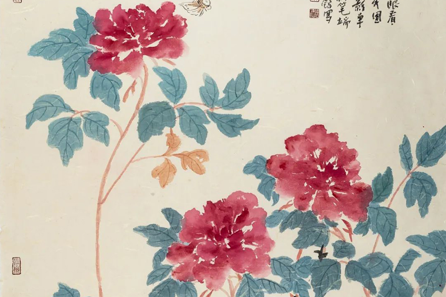 Local artist’s traditional Chinese paintings on display in Wuhan