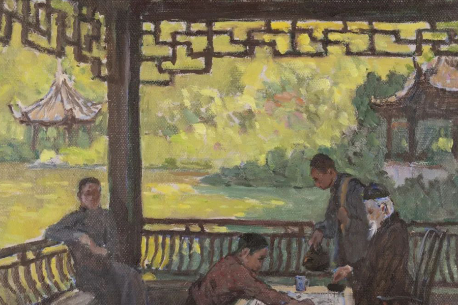 Shanghai exhibit features local artist’s oil paintings