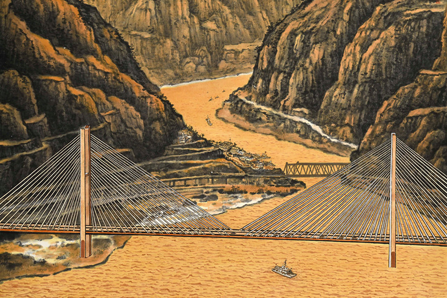 A historical city's past and present at painting show in capital