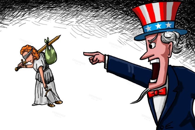 US exiles blind justice