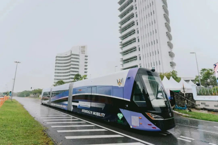 World's first hydrogen-powered tram tested in Malaysia