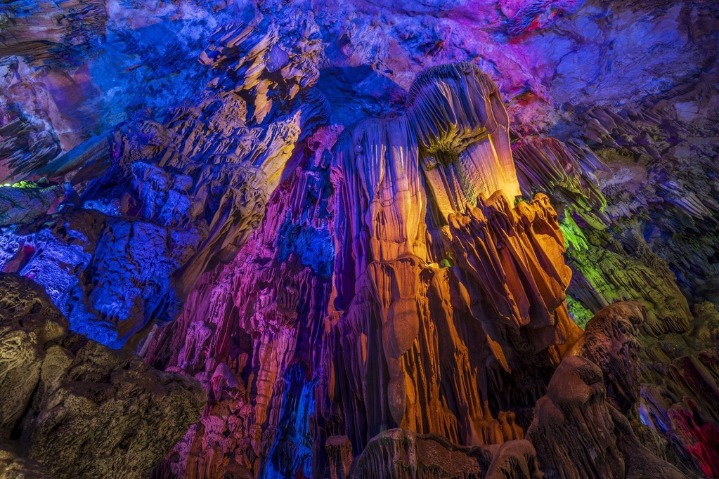 Explore the Reed Flute Cave in Guilin