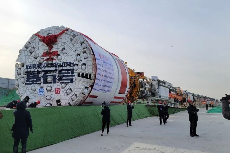 New tunnel boring machine put to work in Anshan