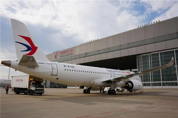 The third C919 delivered in Shanghai