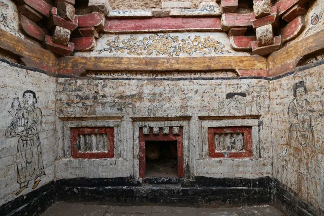 Ancient Jin Dynasty tombs with murals unearthed in Shanxi