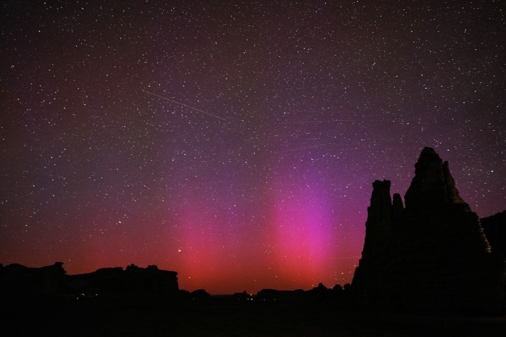 Xinjiang witnesses a spectacular aurora