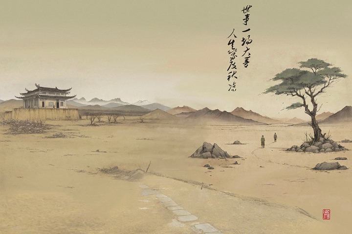 The Moon on the West River