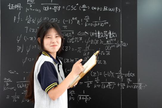 Girl's math passion breaks traditional molds