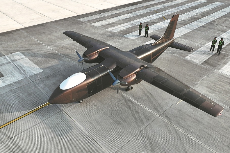 Large cargo drone makes maiden flight