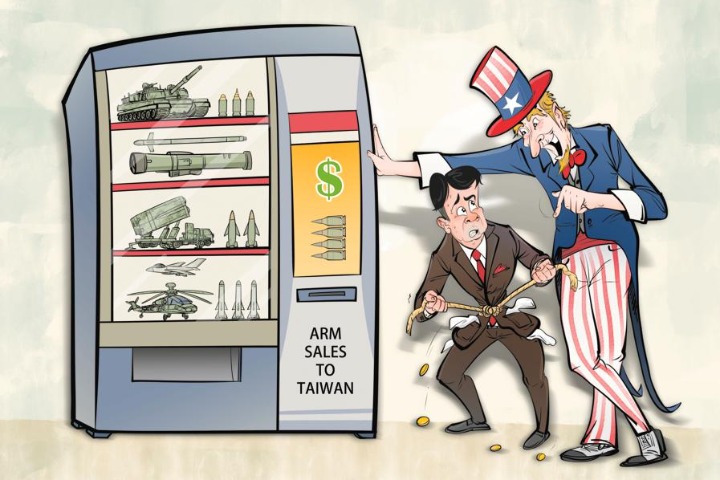 US arms sales to Taiwan drains locals money