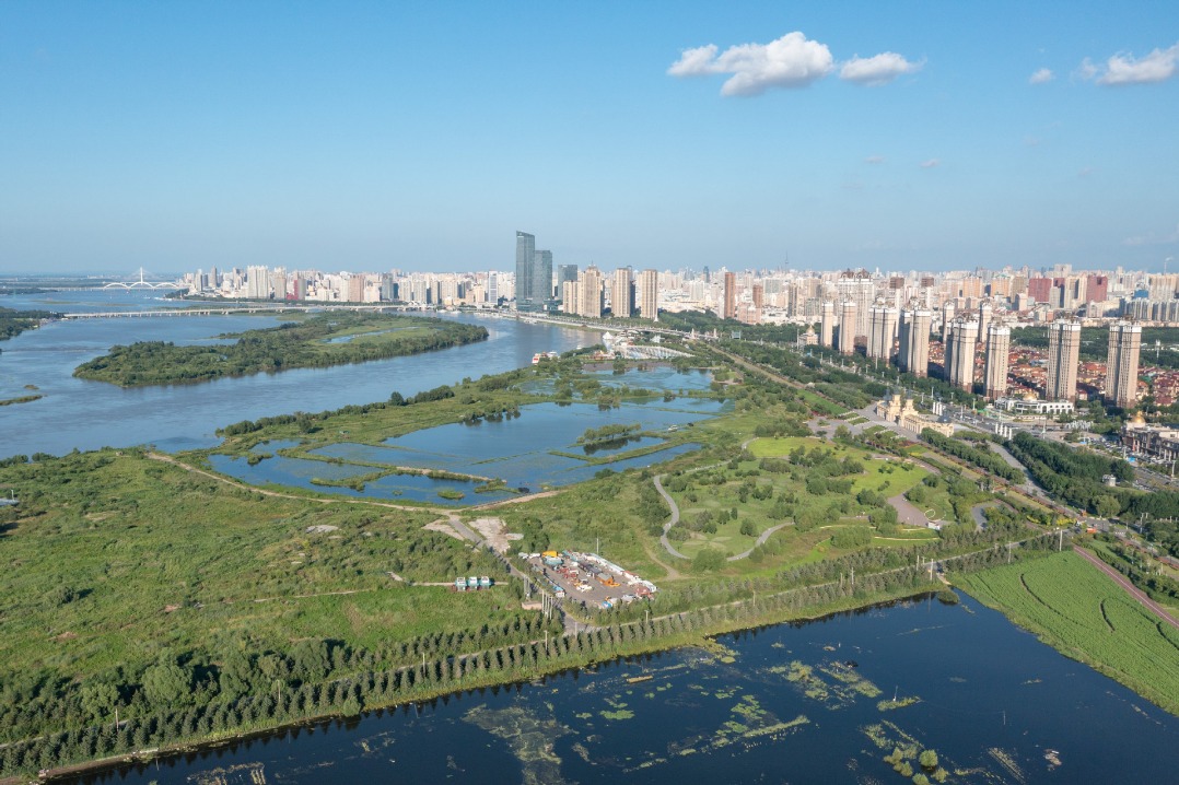 Wetland tourism heats up in China's 'ice city'