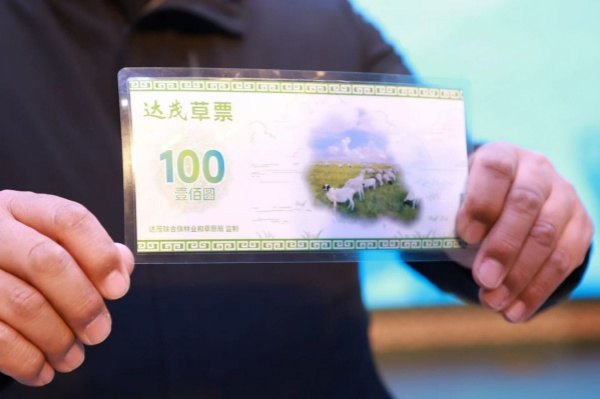 China's 1st eco-value 'Grass Carbon Ticket' launched in Baotou