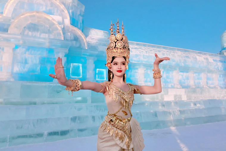 Cambodian artist's dance in Harbin goes viral