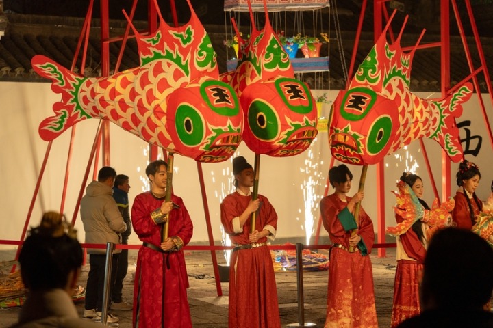 Xixi Wetland lights up for Chinese New Year