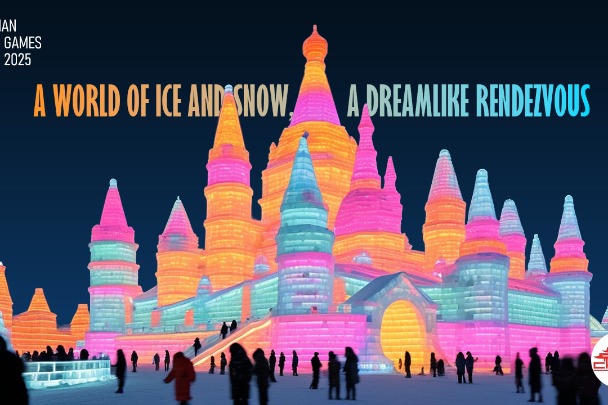 A world of ice and snow, a dreamlike rendezvous