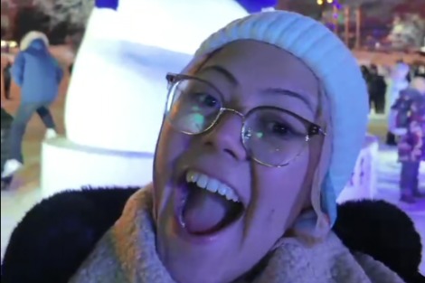 Egyptian travel influencer explores Heilongjiang's winter magic