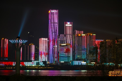 Changsha lights up the skyline