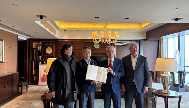 IOC chief commends Nantong native for advancing Olympic spirit