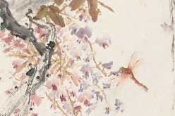 Chinese paintings capture spring in purple