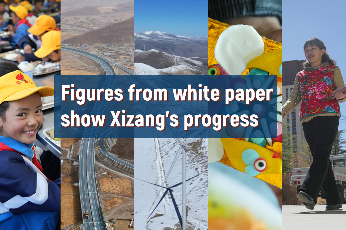 Figures from white paper show Xizang's progress