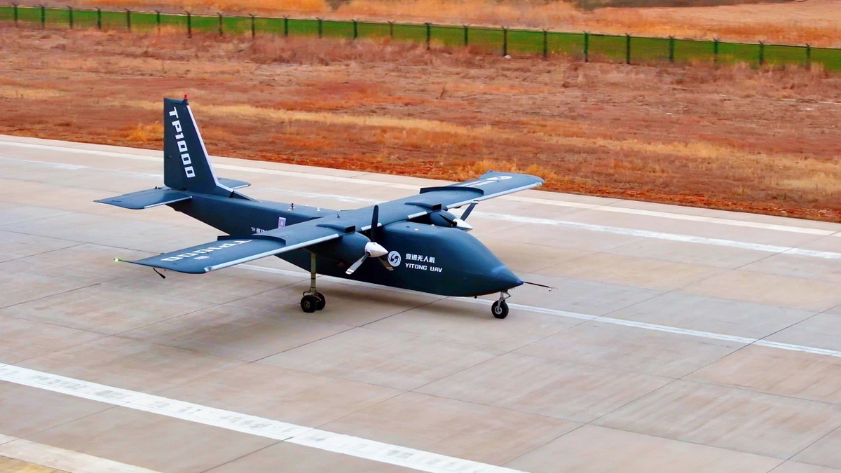 Unmanned cargo plane undergoes debut test in Qingdao