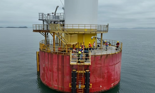 Ocean-bottom seismic observation station established in Fujian