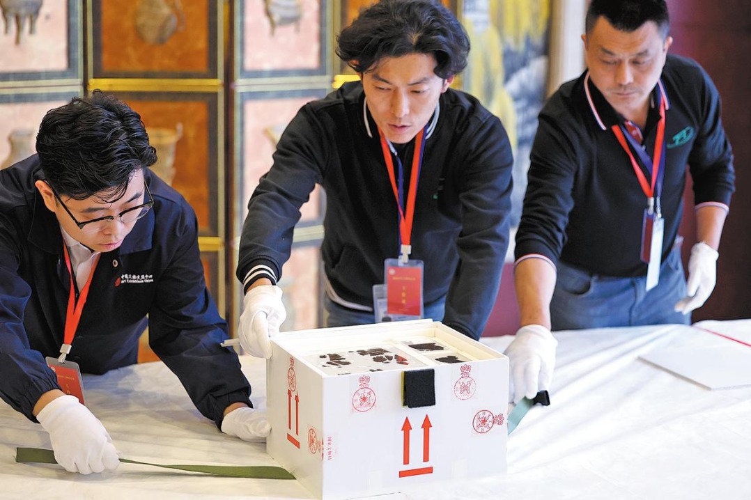 Ancient silk manuscriptat long last back in China