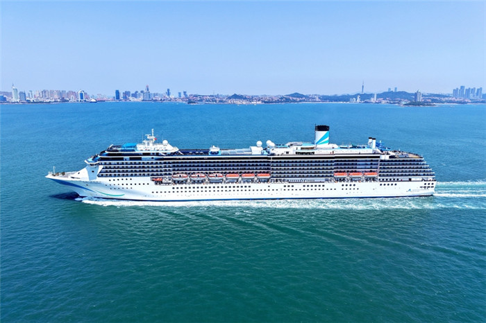 Mediterranea cruise ship brings over 2,000 tourists to Qingdao 