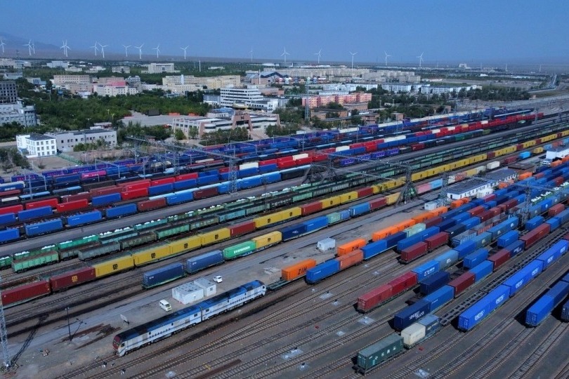 Xinjiang's Alashankou port handles over 3,000 China-Europe freight trains in Jan-May