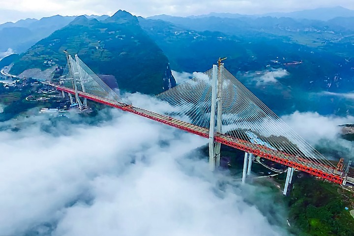 A bridge in the clouds