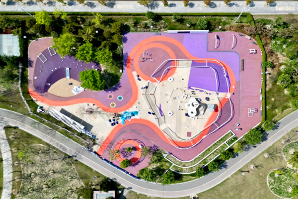 Discarded shoes transformed into eco-friendly playground in Taicang