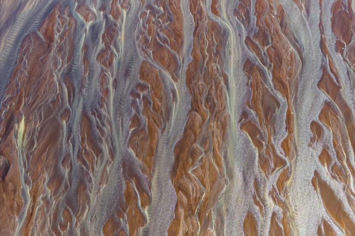 Stunning sight of tidal flats in Zhejiang