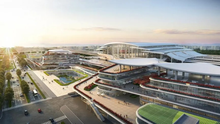 Major progress made in construction of Taizhou South Railway Station
