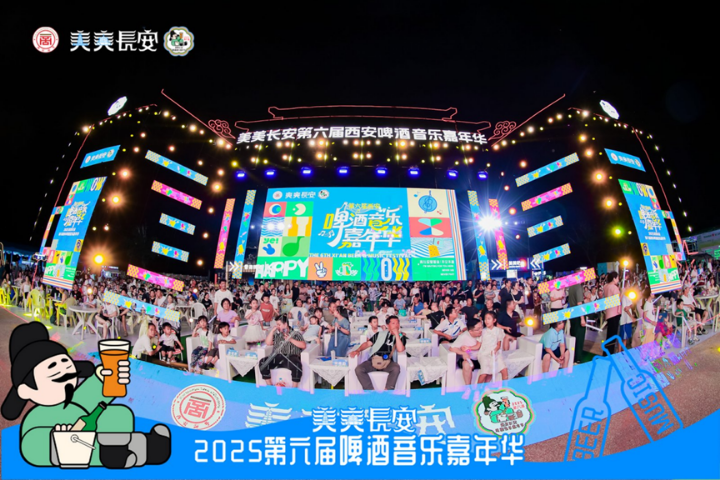 Beer music carnival promotes summer tourism season in Xi’an