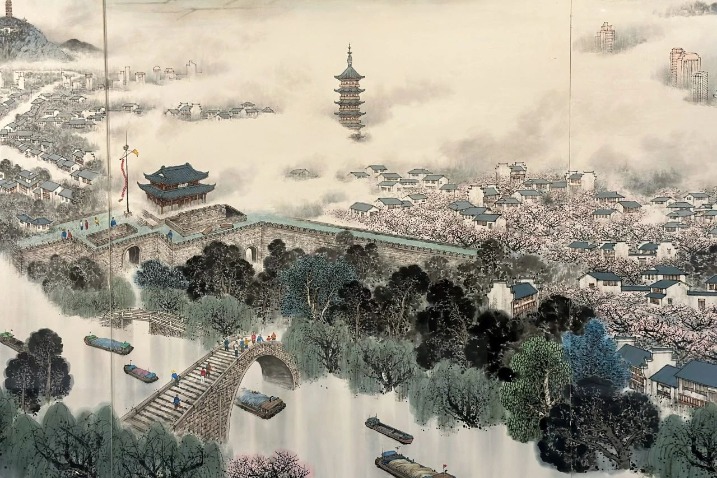 Itinerant exhibition of Grand Canal scroll debuts in Yinchuan