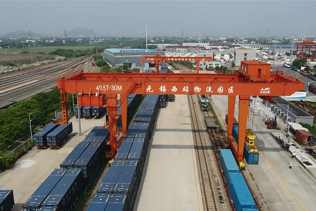 China-Europe intermodal train services surge tenfold in Wuxi
