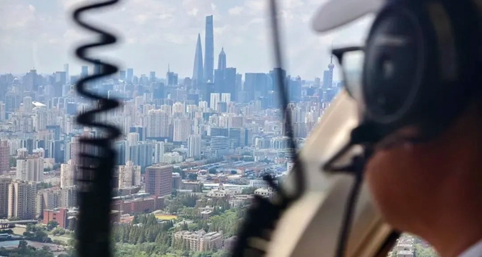 Low-altitude flight route connects Kunshan to downtown Shanghai