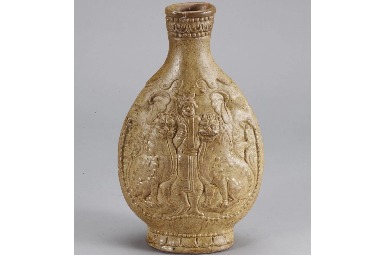 6th-century yellow-glazed flask witnesses cultural exchange