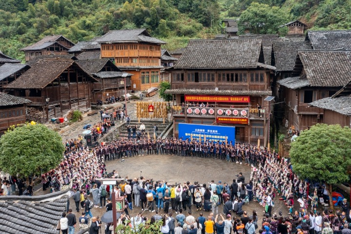 Guizhou’s Dong village celebrates the Xianghe Glutinous Rice Festival