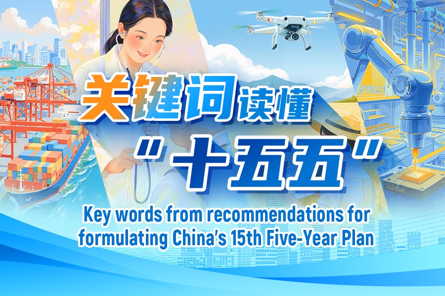 Key words from recommendations for formulating China's 15th Five-Year Plan