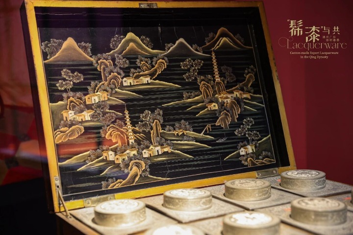 Globally-celebrated Canton-made lacquerware on display in Guangzhou