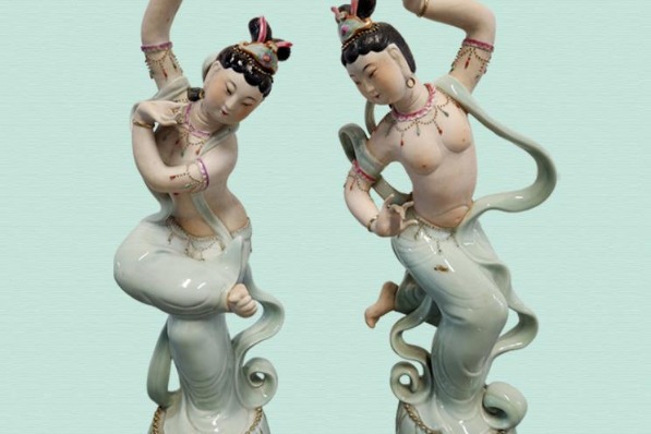 Dunhuang art meets ceramic creations at Jiangxi exhibition