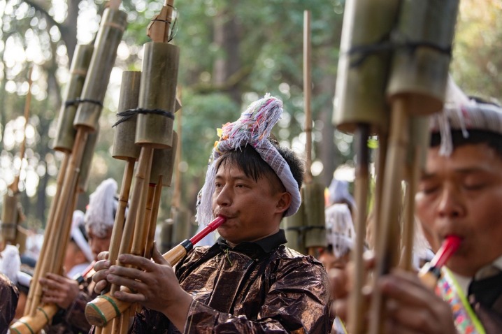 Guizhou’s Basha Miao village celebrates Lusheng Festival