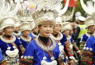 Miao New Year celebrations get underway in Guizhou's Leishan county