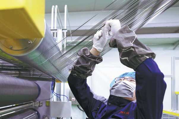 China's carbon fiber production line thrives