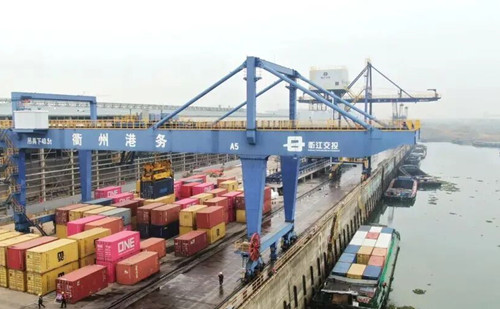 Quzhou Port's Qujiang port area sets new throughput record