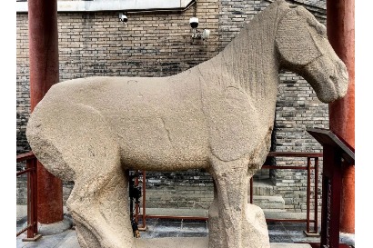 Stone carving masterpiece depicts a horse from over 1,000 years ago