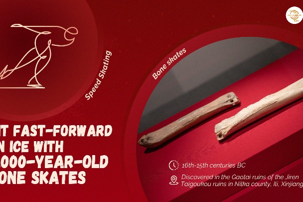 Hit fast-forward on ice with 3,000-year-old bone skates