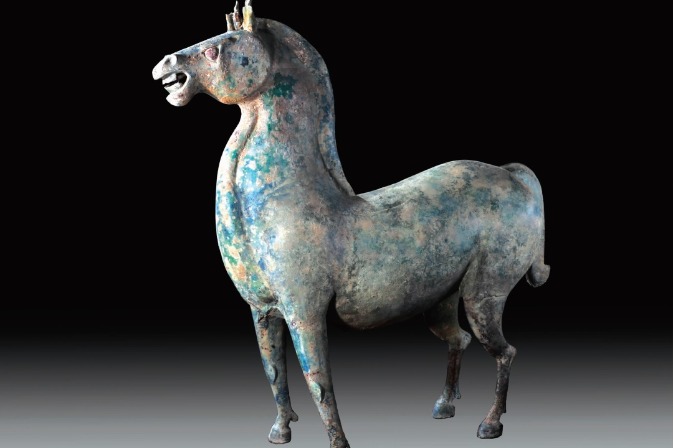 China's No 1 bronze horse is a life-size cross-breed discovered in Hubei