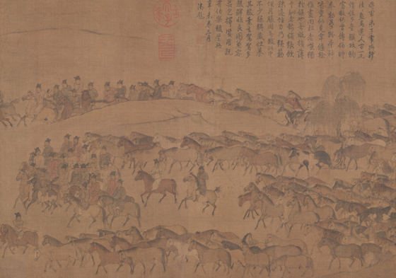 Palace Museum's masterpiece depicts 1,200 horses in one scroll